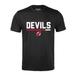 Men's Levelwear Black New Jersey Devils Logo Richmond T-Shirt