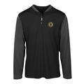 Men's Levelwear Black/Charcoal Boston Bruins Spector Quarter-Zip Pullover Top