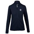 Women's Levelwear Navy Toronto Maple Leafs Alyssa Icon Mantra Full-Zip Pullover Top