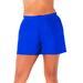 Plus Size Women's Cargo Swim Short by Swimsuits For All in Royal (Size 8)