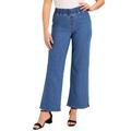 Plus Size Women's Contour Denim Wide-Leg Jean by June+Vie in Medium Wash (Size 14 W)