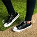 Converse Shoes | Black Slip On Converse | Color: Black/White | Size: 7.5 Women / 5.5 Men