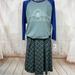 Lularoe Tops | Lularoe 2xl Disney Randy Top With 2xl Disney Madison Skirt | Color: Blue/Green | Size: 2x