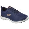 Sneaker SKECHERS "FLEX ADVANTAGE 4.0-PROVIDENCE", Herren, Gr. 46, blau (navy, kombiniert), Textil, Synthetik, sportlich, Schuhe, für Maschinenwäsche geeignet, Freizeitschuh, Halbschuh, Schnürschuh