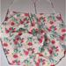 Zara Tops | New Zara Floral Crop Top Handkercheif Bandana Rose Cream Pink Open Back | Color: Cream/Pink | Size: L