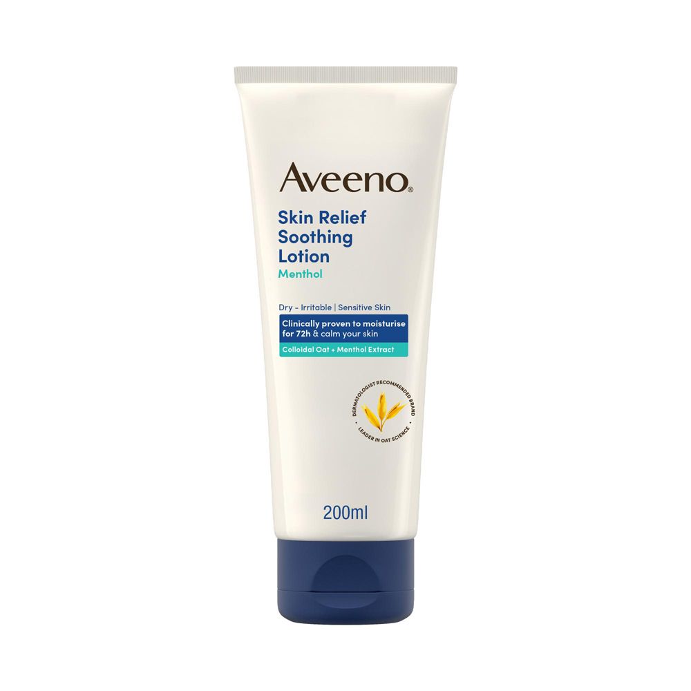 Aveeno Skin Relief Crema Corpo per pelle secca con Mentolo e Avena 200