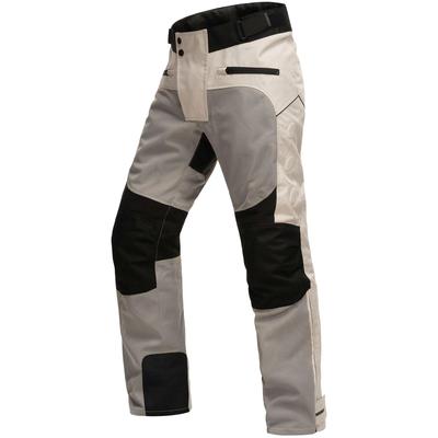 Motorradhose NERVE "Tourenhose Outback" Gr. L, schwarz (hellgrau, weiß, schwarz), Hosen, L, N-Gr, Obermaterial: 100% Polyester. Miedereinsatz: 100% Polyester