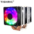 TISHRIC 2/4/6 Caloducs CPU Refroidisseur Ventilateur Silencieux RVB 4 Broches PWM Ventilateur De