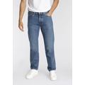 Straight-Jeans LEVI'S "501 ORIGINAL" Gr. 34, Länge 30, blau (z0903 medium indig) Herren Jeans Straight Fit mit Markenlabel Bestseller
