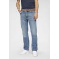 5-Pocket-Jeans MUSTANG "Style Tramper Straight" Gr. 40, Länge 32, blau (mediummid) Herren Jeans 5-Pocket-Jeans