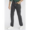 Straight-Jeans LEVI'S "501 LEVI'S ORIGINAL", Herren, Gr. 34, Länge 32, schwarz (schwarz rinse), Denim/Jeans, Obermaterial: 100% Baumwolle, unifarben, casual, normal lang, Jeans, mit Markenlabel