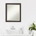 Beveled Wood Bathroom Wall Mirror - Ashton Black Frame - Ashton Black
