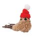 Sisal Bird with Red Hat Ornament - 3” high by 5” long by 2” deep.
