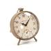 9" Ivory and Beige Distressed Finish Round Tabletop Petit Clock