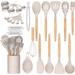 Generic Kitchen Cooking Utensil Set, 33 Pieces Non-Stick Silicone Cooking Kitchen Utensil Spatula Set w/ Holder | Wayfair