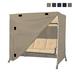 Covers & All Heavy-Duty Waterproof Outdoor Patio Canopy Swing Seat Cover, Patio 3-Seat Porch Swing Cover in Gray/Brown | Wayfair LL0099