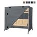 Covers & All Heavy-Duty Waterproof Outdoor Patio Canopy Swing Seat Cover, Patio 3-Seat Porch Swing Cover in Gray | 72 H x 80 W x 57 D in | Wayfair