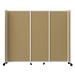 Versare Straightwall 3 Panel Freestanding Room Divider in Brown | 72 H x 86 W x 2 D in | Wayfair 1803174