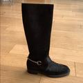 Gucci Shoes | Gucci Horsebit Suede Boots | Color: Black | Size: 7.5