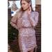 Free People Dresses | Free People Giselle Sequin Mini Dress | Color: Gold | Size: Xs