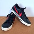 Nike Shoes | Nike Court Legacy Leather Red Black Active Tennis Size 8.5 Sport Shoes. | Color: Black/Red | Size: 8.5