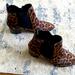 Nine West Shoes | Animal Print Nine West Booties .. Perfect Condition Size 8 | Color: Black/Brown | Size: 8