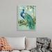 The Holiday Aisle® Holiday Peacock Holiday Peacock by Danielle Murray - Floater Frame Painting on Canvas Canvas | Wayfair