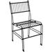 Latitude Run® Steel Slat Back Side Chair in Black | 23.75 H x 16.5 W x 20.5 D in | Wayfair 23E7866A629C4D0681C2DC4BBFDC2129