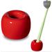Latitude Run® Mini Ceramics Toothbrush Holder Ceramic in Red | 1.18 H x 1.57 W x 1.57 D in | Wayfair A1AC47E46E2F43098BDC03DBCBBE0151