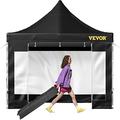 VEVOR Pavillon faltbar 3x3m Faltpavillon 240g PVC-beschichtetes Polyester Pop-Up-Pavillon 1,95-2,13m Einstellbar Partyzelt Gartenzelt Strandzelt für Hochzeiten oder andere kommerzielle Aktivitäten