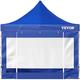 VEVOR Pavillon faltbar 3x3m Faltpavillon 240g PVC-beschichtetes Polyester Pop-Up-Pavillon 1,95-2,13m Einstellbar Partyzelt Festzelt Strandzelt Blau für Hochzeiten oder andere kommerzielle Aktivitäten