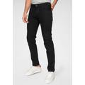 Regular-fit-Jeans BUGATTI "Flexcity" Gr. 34, Länge 34, schwarz (black) Herren Jeans Regular Fit