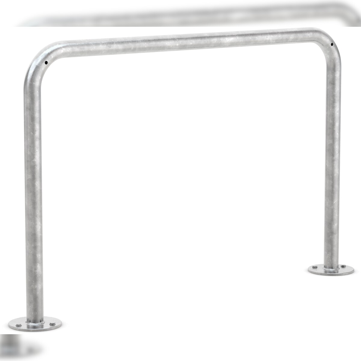 Fahrrad Anlehnbügel 9121 | 1200mm | Fahrradständer für 2 Fahrräder zum Aufdübeln | Anlehnbügel Anlehnparker Einzelständer Image