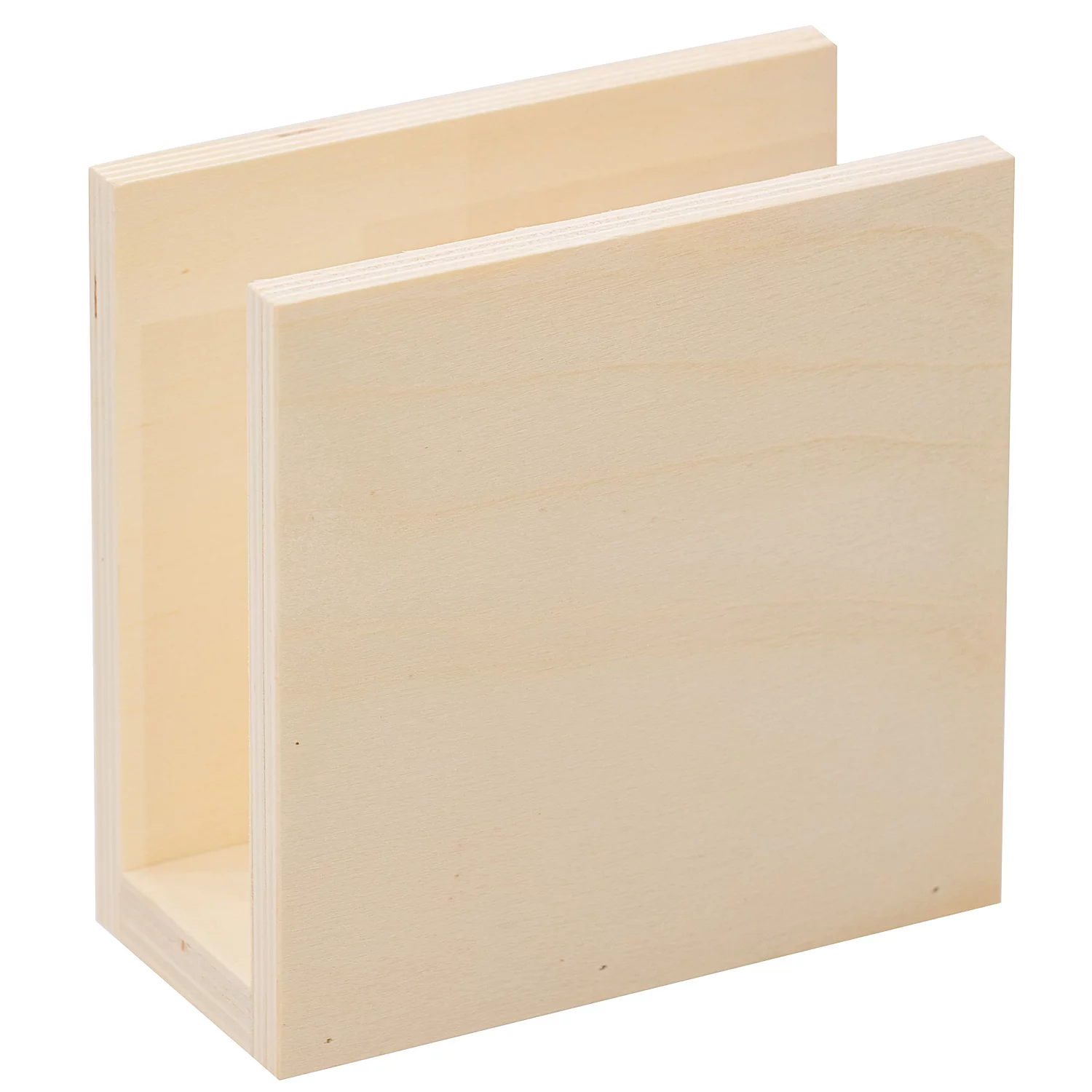 Porte-serviettes en bois, 12 x 12 cm