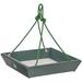 Birds Choice 11.25" Color Pop Collection Recycled Plastic Hanging Tray Bird Feeder Metal | 2.25 H x 11.25 W x 11.25 D in | Wayfair CPHPF100-GL