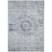 Blue/Gray 108 x 72 x 0.25 in Area Rug - Bokara Rug Co, Inc. Rectangle Hand-Knotted Viscose Area Rug in Blue/Silver Viscose | Wayfair