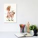 East Urban Home Sweet Llama by Sillier Than Sally - Painting Print Canvas in White | 12 H x 8 W x 0.75 D in | Wayfair