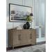 Signature Design by Ashley Chrestner 64" Wide Server Wood in Brown/Gray | 35.75 H x 64 W x 18 D in | Wayfair D983-60