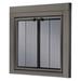 Uniflame Cabinet Style Steel Fireplace Door Steel in Gray | 30.04 H x 37.52 W x 1.81 D in | Wayfair UFPDS1602GUN