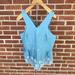 Disney Tops | Alice Through The Looking Glass Disney Blouse Blue Chambray Size Small | Color: Blue | Size: S