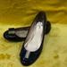 Kate Spade Shoes | Kate Spade Tock Black Patent Leather Ballet Flats | Color: Black/Gold | Size: 8.5
