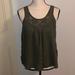 American Eagle Outfitters Tops | American Eagle Green Tank Top | Color: Green | Size: Xs