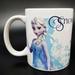 Disney Dining | Disney Frozen Elsa Snow Queen Coffee/Hot Chocolate Snowflakes Cup Mug 10oz | Color: Blue/White | Size: Os