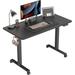 Inbox Zero Khoben Height Adjustable Standing Desk Wood/Metal in Black | 48 H x 55 W x 24 D in | Wayfair 4F8922808D0A4C39B187A3FCA6538084