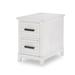 Red Barrel Studio® Framingham Solid Wood 2 - Drawer End Table w/ Storage Wood in White | 25 H x 17 W x 20 D in | Wayfair