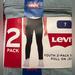 Levi's Bottoms | Girls Levis Youth 2 Pack Stretch Pull On Jeans - Light Blue/Black Size 7 | Color: Black/Blue | Size: 7g