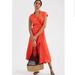 Anthropologie Dresses | Anthropologie Maeve Open Back Wrap Midi Dress | Color: Red | Size: Various