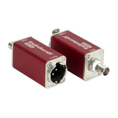 Switchcraft 367R AES-EBU 75/110 Ohms BNC to XLR Male Adapter 367R