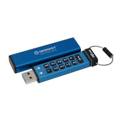 Kingston 16GB IronKey Keypad 200 USB-A 3.2 Gen 1 F...
