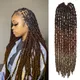 Cheveux Nid Papillon Faux Locs Crochet Cheveux Pré-boucle En Détresse Col Doux Cheveux Crochet